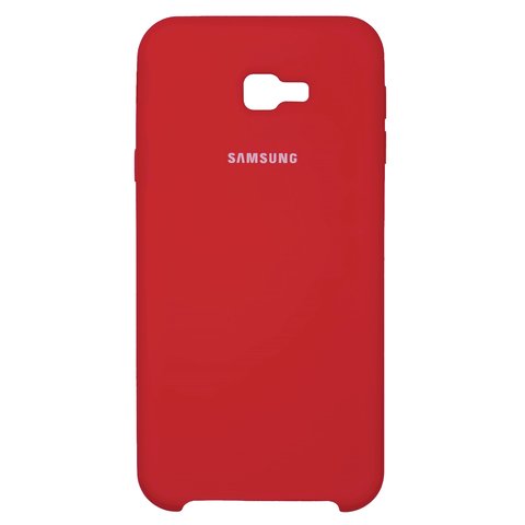 Чехол для Samsung J415 Galaxy J4+, красный, Original Soft Case, силикон, red 14 