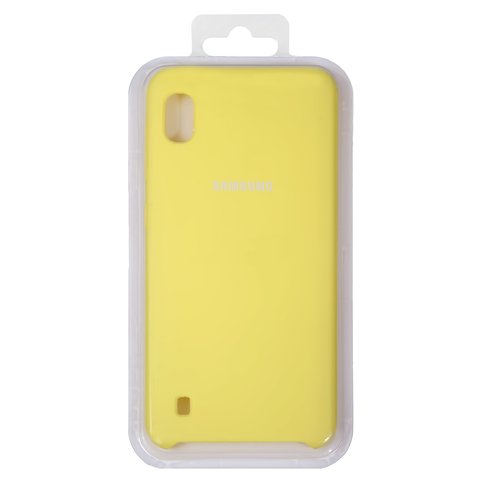 Чехол для Samsung A105 Galaxy A10, желтый, Original Soft Case, силикон, lemonade 65 