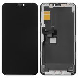 Дисплей для iPhone 11 Pro, черный, с рамкой, High Copy, (OLED), imisu OEM soft