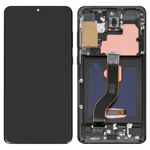 Дисплей для Samsung G985 Galaxy S20 Plus, G986 Galaxy S20 Plus 5G, черный, с рамкой, Original PRC , без фронтальной камеры, cosmic black