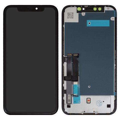 Дисплей для iPhone XR, черный, с рамкой, Copy, TFT , GX