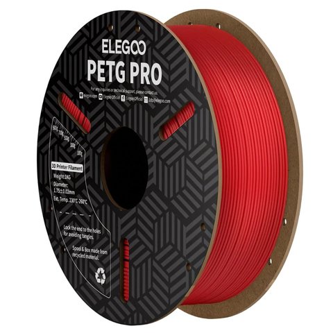 Філамент ELEGOO PETG PRO, червоний red , 1 кг