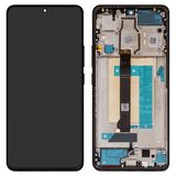 Дисплей для Xiaomi Poco F6, черный, с рамкой, Original (PRC), 24069PC21G, 24069PC21I