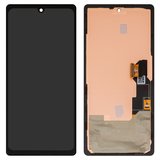 Дисплей для Google Pixel 6a, чорний, з рамкою, High Copy, з широким обідком, (OLED) GX7AS, GB62Z, G1AZG