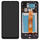Дисплей для Samsung A125F Galaxy A12, черный, с рамкой, (Box) A125F_REV0.1 FPC6509-1