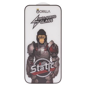 Захисне скло Gorilla для Apple iPhone 17 Pro Max, сумісне з чохлом, Full Glue, Anti Static, чорний