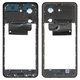 Средняя часть корпуса для Xiaomi Redmi A5 4G, черная, 25028PC03G, 25028RN03A, 25028RN03I, global version