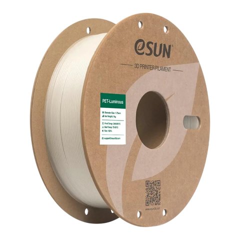Филамент для 3D принтера eSUN PET Luminous Green, 1 кг
