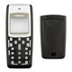 Carcasa puede usarse con Nokia 1110, 1110i, 1112, High Copy, negro, paneles delantero y trasero