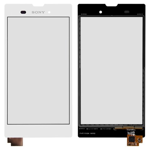 Touchscreen compatible with Sony D5102 Xperia T3, D5103 Xperia T3, D5106 Xperia T3, white 