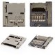 Memory Card Connector compatible with Samsung I9300 Galaxy S3, I9500 Galaxy S4, I9505 Galaxy S4, N7100 Note 2, N7105 Note 2