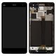 LCD compatible with Xiaomi Mi 4, (black, with frame, Original (PRC))