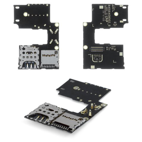 Коннектор SIM карты для Motorola XT1540 Moto G3 3nd Gen , XT1541 Moto G3 3nd Gen , XT1548 Moto G3 3nd Gen , для одной SIM карты, со шлейфом