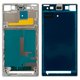 LCD Binding Frame compatible with Sony C6902 L39h Xperia Z1, C6903 Xperia Z1, C6906 Xperia Z1, C6943 Xperia Z1, (white)