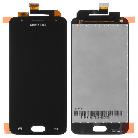 LCD compatible with Samsung G570F DS Galaxy J5 Prime, black, Original PRC , original glass 