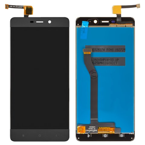 Pantalla LCD puede usarse con Xiaomi Redmi 4 Prime, negro, Original PRC 