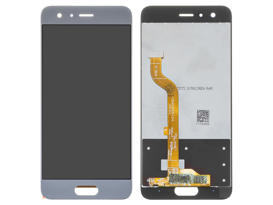 LCD compatible with Huawei Honor 9, (gray, (type 1), without frame