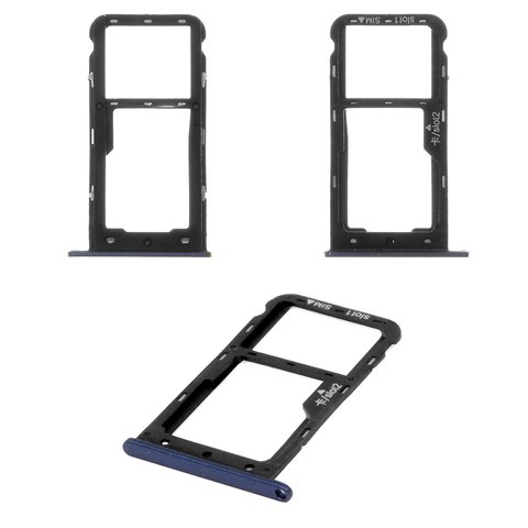 Geliefde brandwond Verdeelstuk SIM Card Holder compatible with Huawei Nova Lite (2017), P9 Lite mini, Y6  Pro (2017), (dark blue) - All Spares