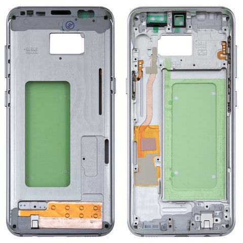 Средняя часть корпуса для Samsung G950FD Galaxy S8, серебристая, arctic silver