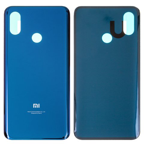 Housing Back Cover compatible with Xiaomi Mi 8, dark blue, M1803E1A 