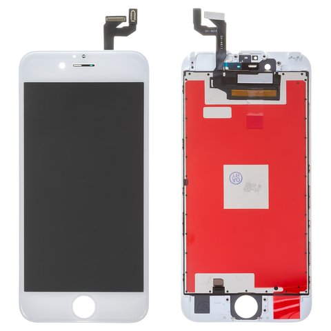 LCD compatible with Apple iPhone 6S, white, with frame, AAA, NCC ESR ColorX 