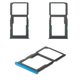 SIM Card Holder compatible with Huawei P30 Lite, (dark blue, with MMC holder)