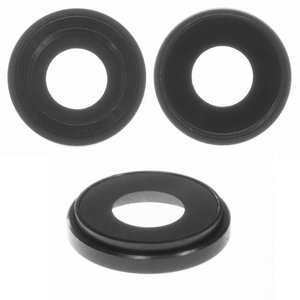 Camera Lens compatible with iPhone XR, black, with frames 