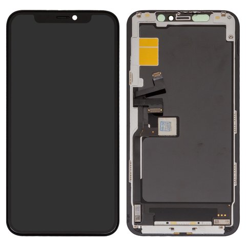 Pantalla LCD puede usarse con iPhone 11 Pro, negro, con marco, PRC, #NEW