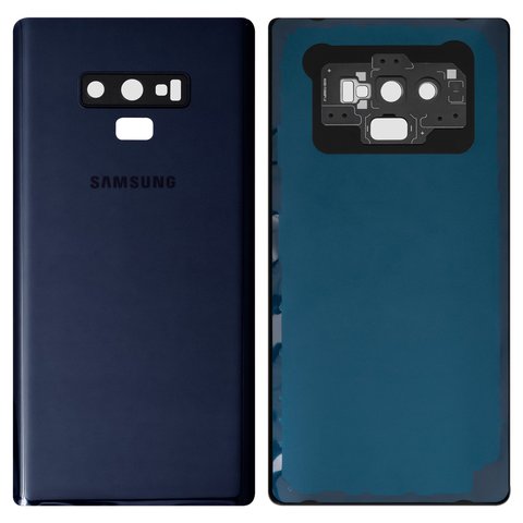 Housing Back Cover compatible with Samsung N960 Galaxy Note 9, dark blue, with camera lens, full set, Original PRC , ocean blue 