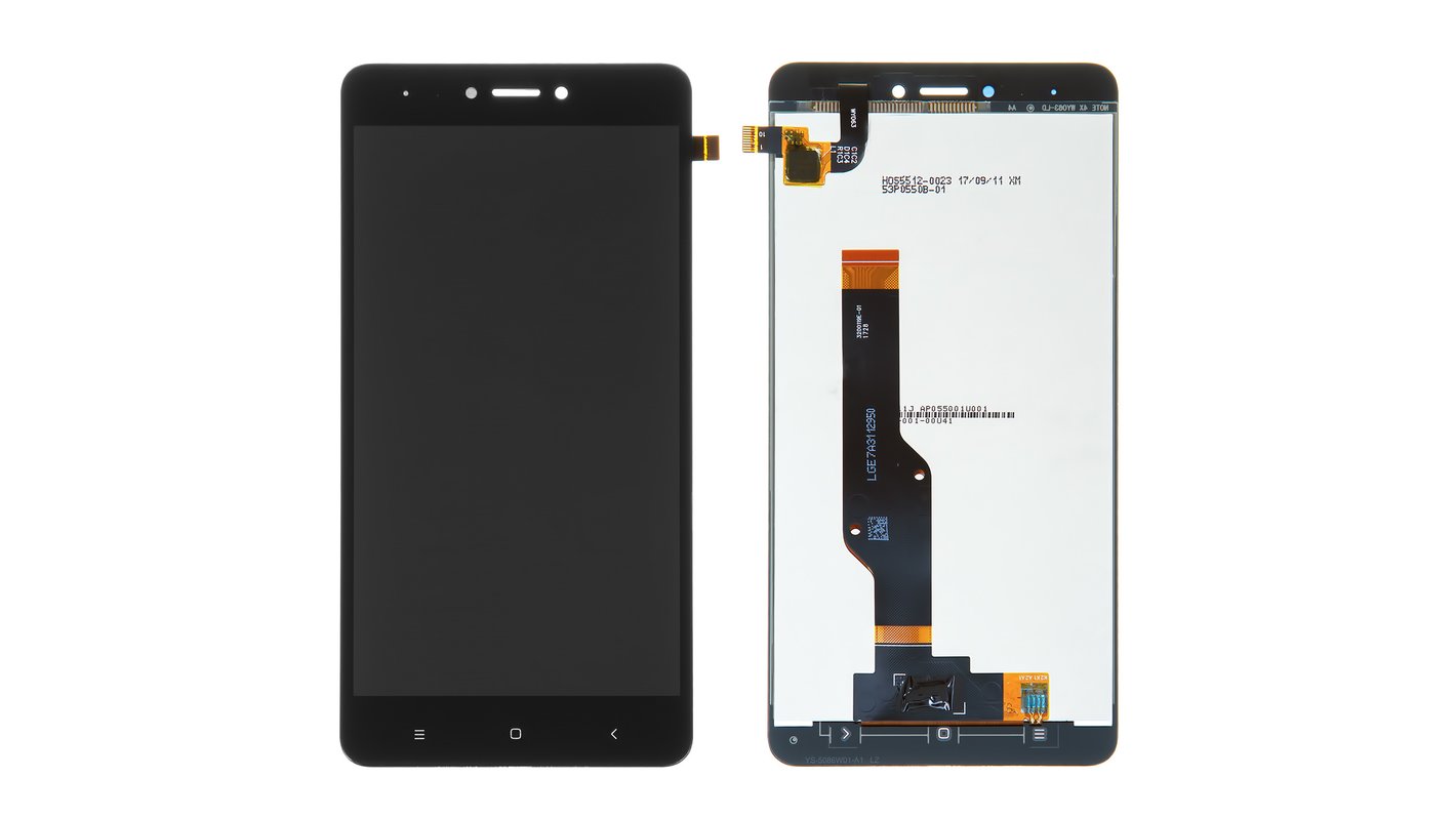 LCD compatible with Xiaomi Redmi Note 4X, (black, without frame, High Copy)