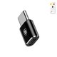 Adaptador Baseus Mini, USB tipo C, micro USB tipo-B, negro, 2.4 A, #CAMOTG-01