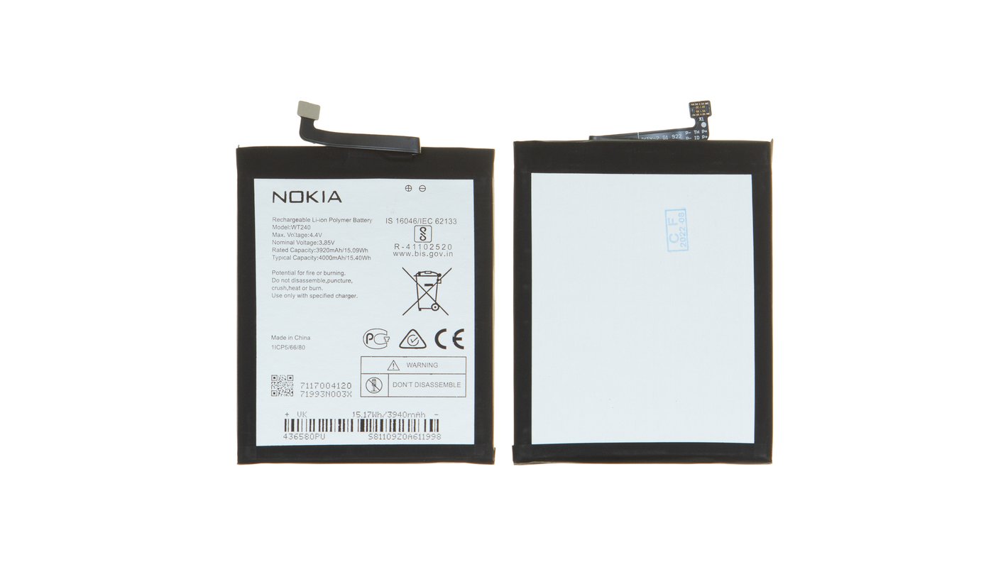 Аккумулятор WT240 для Nokia 2.3, 3.2, 5.3, Li-Polymer, 3,85 B, 4000 мАч,  Original (PRC) - All Spares