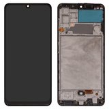 Pantalla LCD puede usarse con Samsung A325 Galaxy A32, negro, con marco, High Copy, original LCD size, (OLED 6,4")
