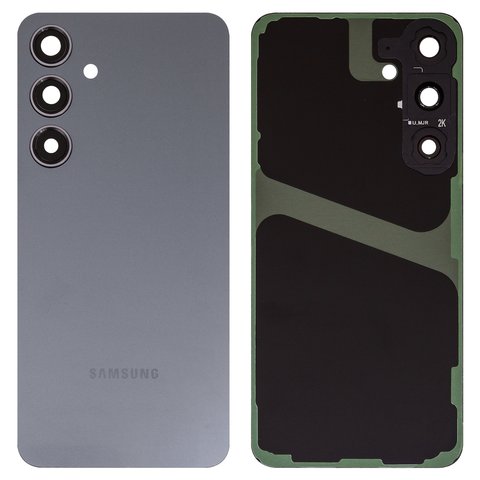 Housing Back Cover compatible with Samsung S926 Galaxy S24 Plus, black, with camera lens, onyx black 