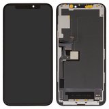 Дисплей для iPhone 11 Pro, черный, с рамкой, HC, без микросхемы, (OLED), GW OEM hard
