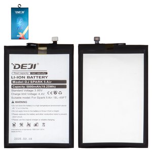 Battery Deji BL 49FT compatible with Tecno Pop 4 Pro BC3 , Pop 5 Lite, Pop 5 LTE, Spark 5 KD7S , Spark 7 Go KF6m , Spark Go 2022 , Li ion, 3.85 V, 5000 mAh 