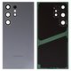Housing Back Cover compatible with Samsung S928 Galaxy S24 Ultra, (black, with camera lens, Original (PRC), titanium black)