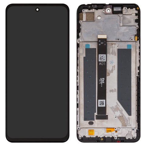 LCD compatible with ZTE Nubia Neo 2 5G Z2352N , black, with frame, Original PRC , TXDI670EBEPX 19 