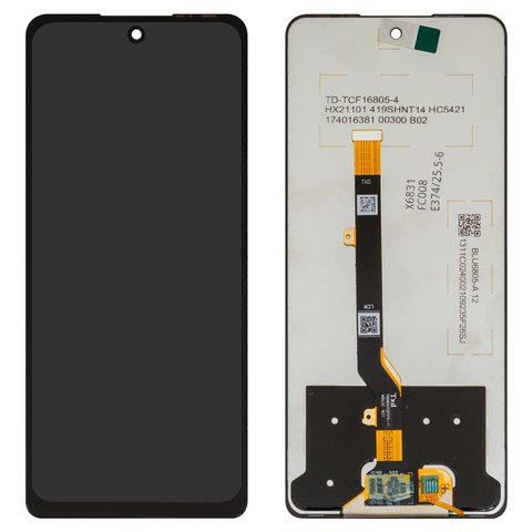 LCD compatible with Tecno Spark 20 Pro KJ6 ; Infinix Hot 40 X6836 , Hot 40 Pro X6837 , black, without frame, Box  TXDI680QBQPX 33 