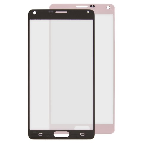 Housing Glass compatible with Samsung N910H Galaxy Note 4, pink 