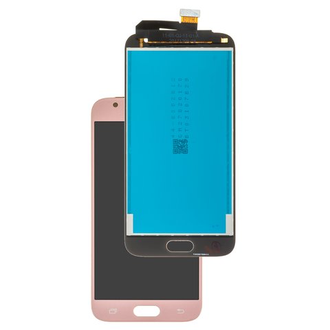 LCD compatible with Samsung J330 Galaxy J3 2017 , pink, without frame, Original PRC , original glass 