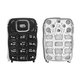 Keyboard compatible with Nokia 6131, (black, russian)