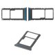 SIM Card Holder compatible with Xiaomi Mi 10T Lite, (gray, M2007J17G)