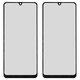 Housing Glass compatible with Samsung A325 Galaxy A32, (with OCA film, black)