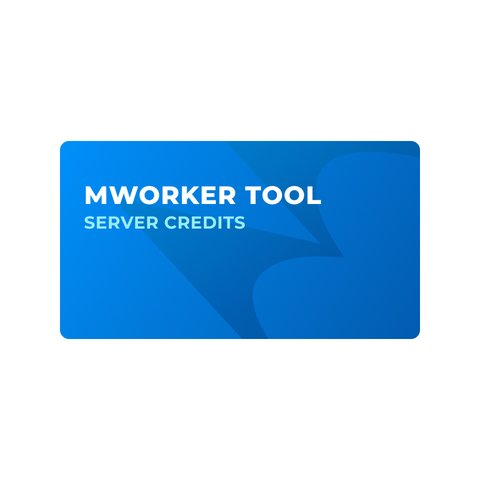 Серверные кредиты MWorker Tool