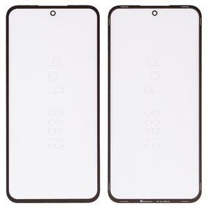 Housing Glass G+OCA PRO compatible with Samsung A556 Galaxy A55, with OCA film, black 