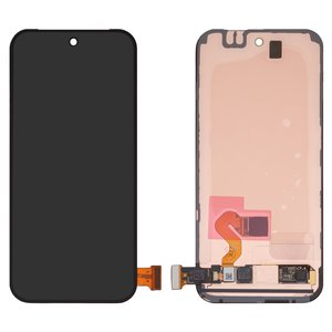 LCD compatible with Google Pixel 9, black, with frame, Original PRC , G2YBB, GUR25, G1B60 
