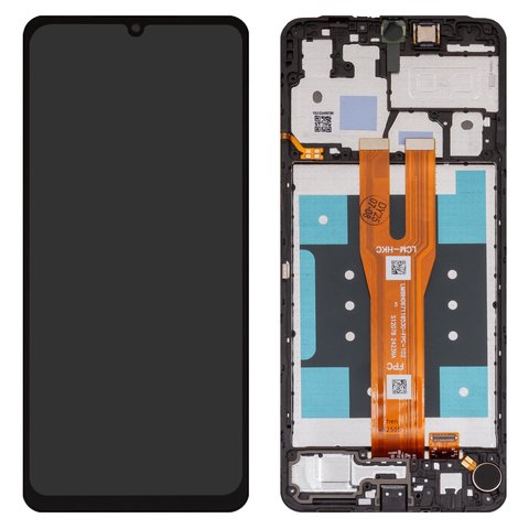 LCD compatible with Samsung A065 Galaxy A06, black, with frame, Box  