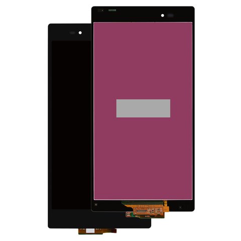 Pantalla LCD puede usarse con Sony C6802 XL39h Xperia Z Ultra, C6806 Xperia Z Ultra, C6833 Xperia Z Ultra, negro, sin marco, Original PRC 