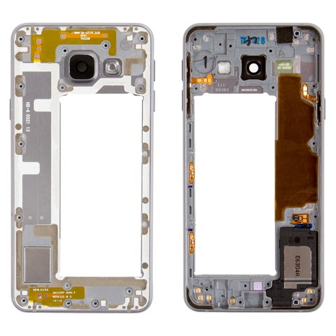 Parte media de carcasa puede usarse con Samsung A310 Galaxy A3 2016 , negra